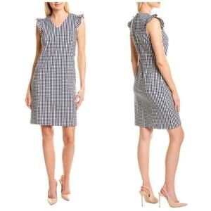 J. McLaughlin Joselyn Gingham‎ Shift Dress 10